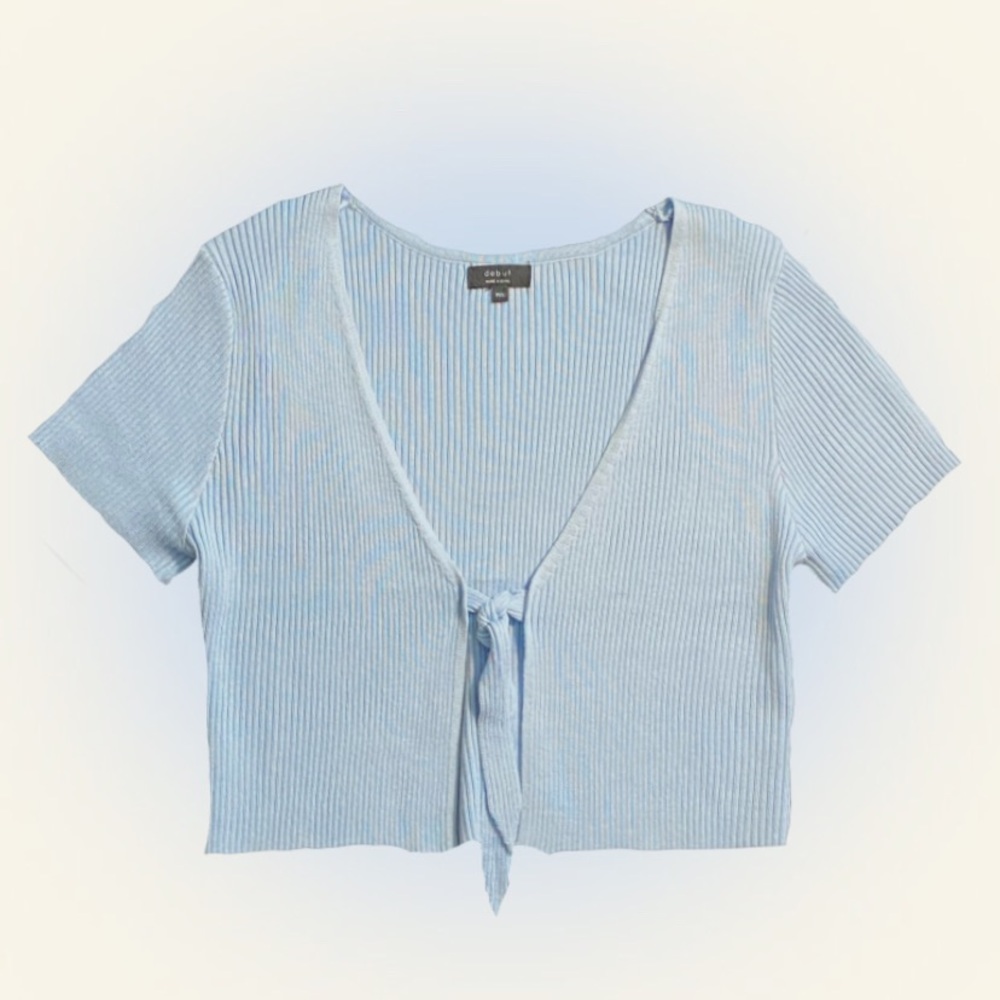 Debut super cute blue crop top ◟⊹